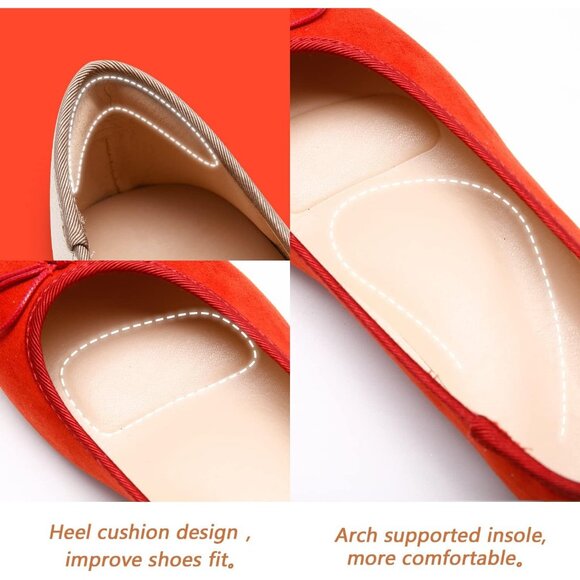 Women wine Red Polyurethane Closed Round Toe Comfortable Bow Ballet Flats Shoes - Picture 7 of 7